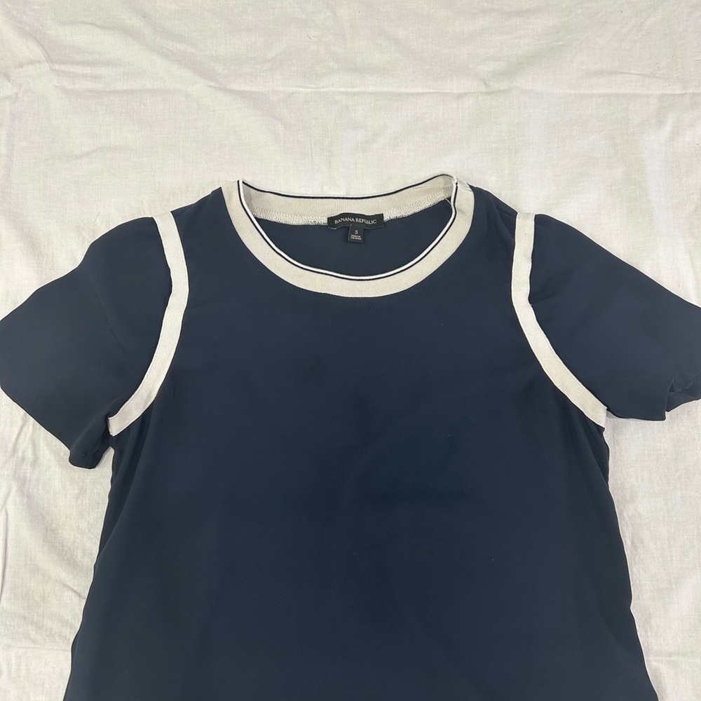 Banana Republic Top  ~ Blue ~ Size Small